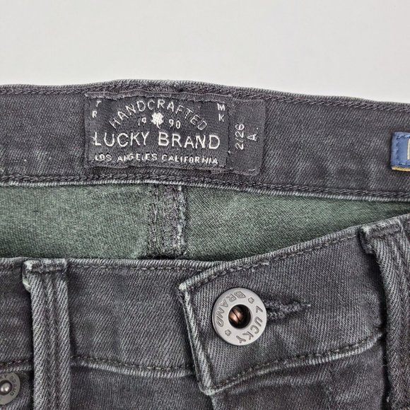 Lucky Brand Womens Brooke Legging Skinny Jeans Black Size 2/26 24X27 Cotton - Picture 4 of 7